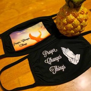 Prayer Changes Things Face Mask